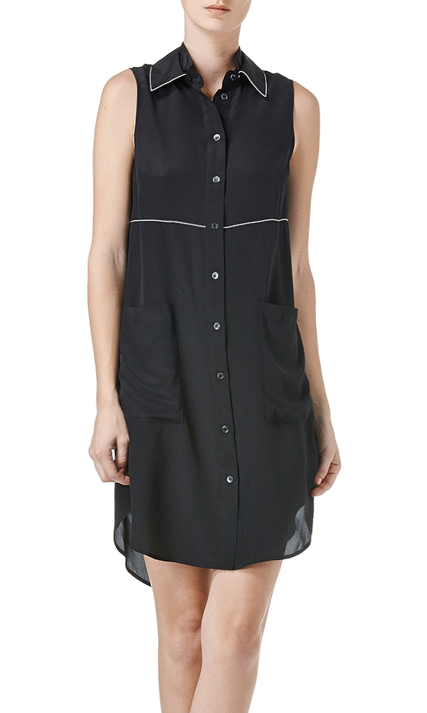 black tunic dress