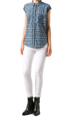 O'2nd <br> Tear Drop Print Sleeveless Shirt