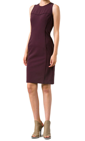 SEAMED SHEATH DRESS