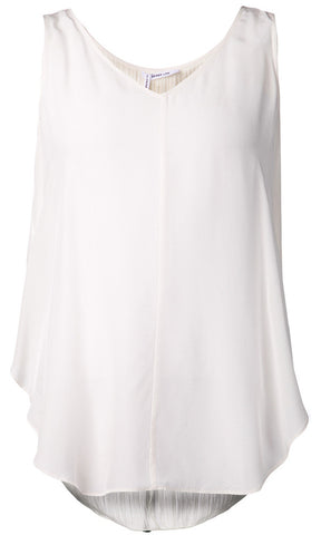 TANK W/ PLEATED BACK